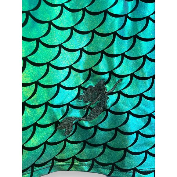 Torrid Disney Little Mermaid Ariel Scuba Scale Shiny Cosplay Costume Skirt 0X - Picture 3 of 5